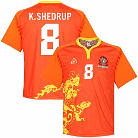 Bhutan Home K. Shedrup Jersey 2015 - 2018 (Fan Style Printing)