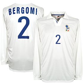 Nike Italy 1998-1999 Away Jersey L/S New (w/tags) Condition (Great) Match Issue BERGOMI #2