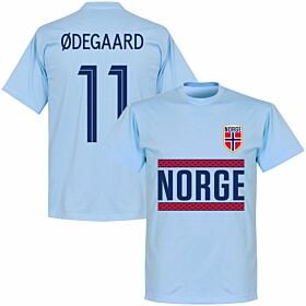 Norway Ødegaard 11 Team T-shirt - Sky Blue