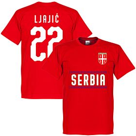 Serbia Ljajic 22 Team Tee - Red