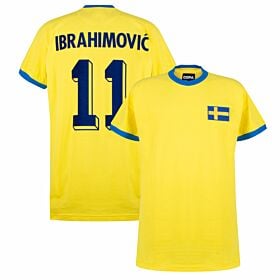 1970's Sweden Home Retro Shirt + Ibrahimovic 11