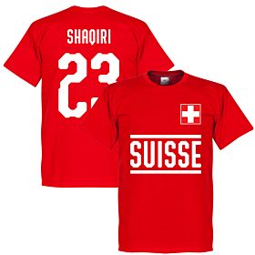 Switzerland Shaqiri 23 Team Tee - Red