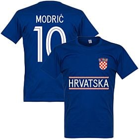 Croatia Modric 10 Team Tee - Blue
