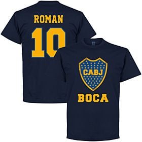 Boca Roman 10 CABJ Crest Tee - Navy