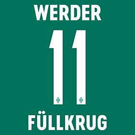 Füllkrug 11 (Official Printing) - 23-24 Werder Bremen Home
