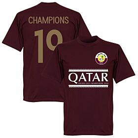 Qatar 2019 Asian Cup Winners Tee - Maroon