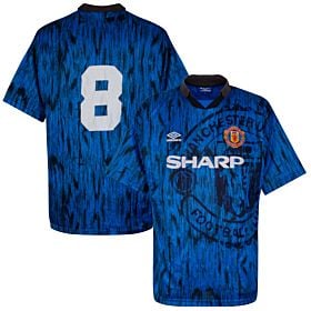 Umbro Manchester United 1992-1993 Away Shirt No.8 - USED Condition (Great) - Size XL