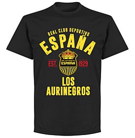 Real Club Deportivo Espana Established T-shirt - Black