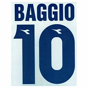Baggio 10 - 97-98 Bologna Away Flock Name and Number Transfer
