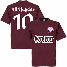 Qatar Team Al Haydos 10 T-shirt - Maroon