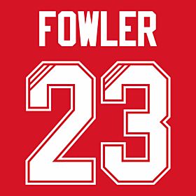 Fowler 23 (Retro Flock Printing) 95-96 Liverpool Home