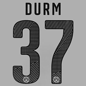 Durm 37 - Borussia Dortmuand Home KIDS Official Name & Number 2014 / 2015