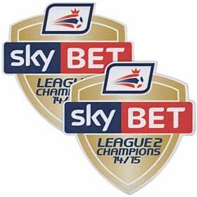 Sky Bet Football League 2 Champions Patch Pair (2014 / 2015 Season Winners)
