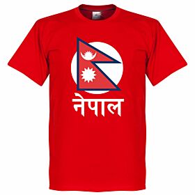 Nepal Flag Tee 2 - Red