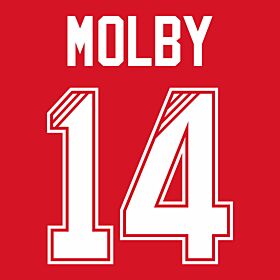 Molby 14 (Retro Flock Printing) 95-96 Liverpool Home