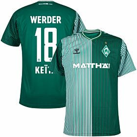 23-24 Werder Bremen Home Shirt + Keïta 18 (Official Printing)