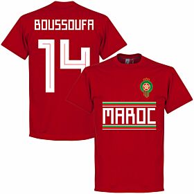 Morocco Boussoufa 14 Team Tee - Red