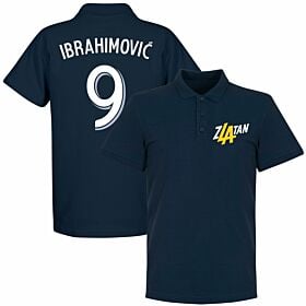 Zlatan Ibrahimovic 9 LA Polo Shirt - Navy