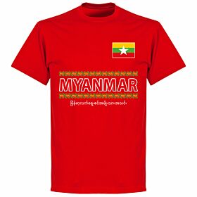Myanmar Team T-shirt - Red