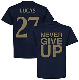 Never Give Up Spurs Lucas 27 Tee - Navy/Gold