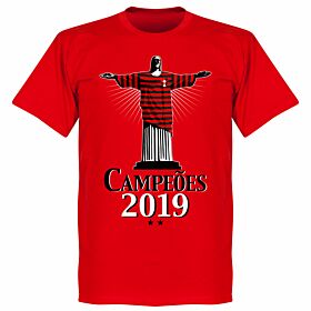 Flamengo 2019 Champions Christ T-Shirt - Red