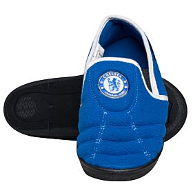 Chelsea 'Goal' Heel KIDS Slippers - Royal/White