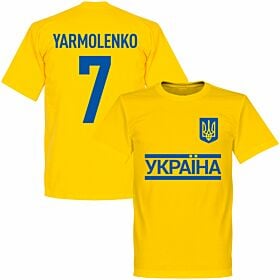 Ukraine Team Yarmolenko Tee - Yellow