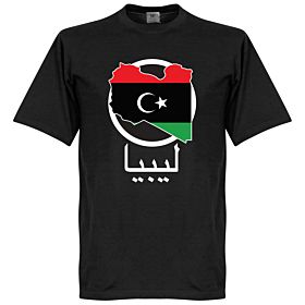 Libya Map Tee - Black