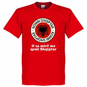 Albania Crest Slogan Tee - Red