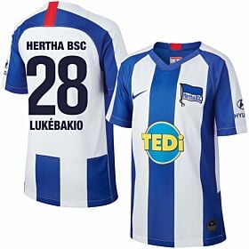 19-20 Hertha Berlin KIDS Home Shirt +Lukebakio 28 (Fan Style