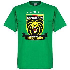 Cameroon Africa Cup of Nations 2017 Winners Tee - Green