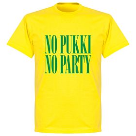 No Pukki No Party T-shirt - Lemon Yellow