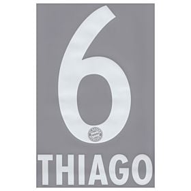 Thiago 6 - Boys - 13-14 Bayern Munich Home Official Name & Number