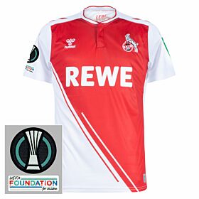 22-23 FC Köln Home Shirt incl. Europa League & Foundation Patches