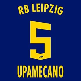 Upamecano 5 (Official Printing) - 20-21 RB Leipzig Away
