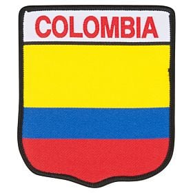 Colombia Embroidery Patch 9cm x 7.5cm
