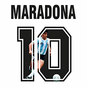 Maradona 10 (Retro Gallery Style)
