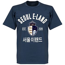 Seoul E-Land Established T-Shirt - Denim Blue