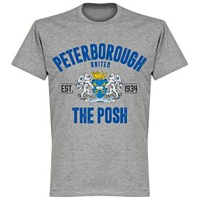 Peterborough Established T-shirt - Grey Marl