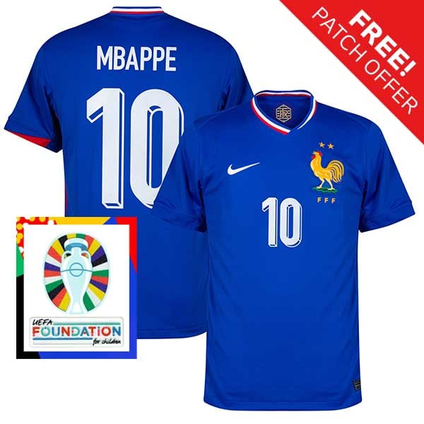Buy France Mbappe Euro 2024 Football Kit
