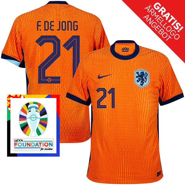 Holland De Jong Euro 2024 Trikot