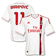 Zlatan Ibrahimovic<br>AC Milan Away Jersey<br>2011 - 2012