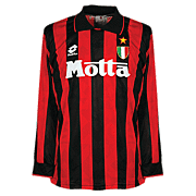 AC Milan<br>Thuis Voetbalshirt<br>1991 - 1992