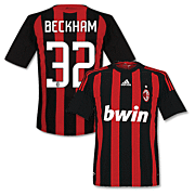 Beckham<br>AC Milan Thuisshirt<br>2008 - 2009