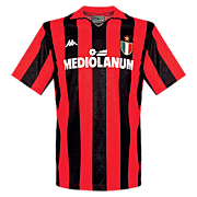 AC Milan<br>Thuis Voetbalshirt<br>1988 - 1989