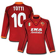 Totti<br>AS Roma Home Jersey<br>2001 - 2002