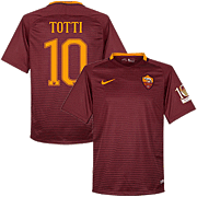 Totti<br>AS Roma Home Jersey<br>2016 - 2017