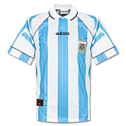 Argentina<br>Camiseta Local<br>1996 - 1998