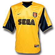 Arsenal<br>Camiseta Visitante<br>2000 - 2001