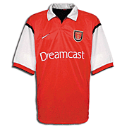 Arsenal<br>Thuis Voetbalshirt<br>1999 - 2000